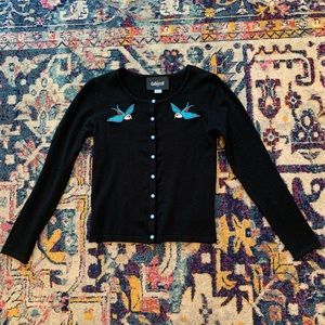 NWOT ModCloth Collectif bird cardigan